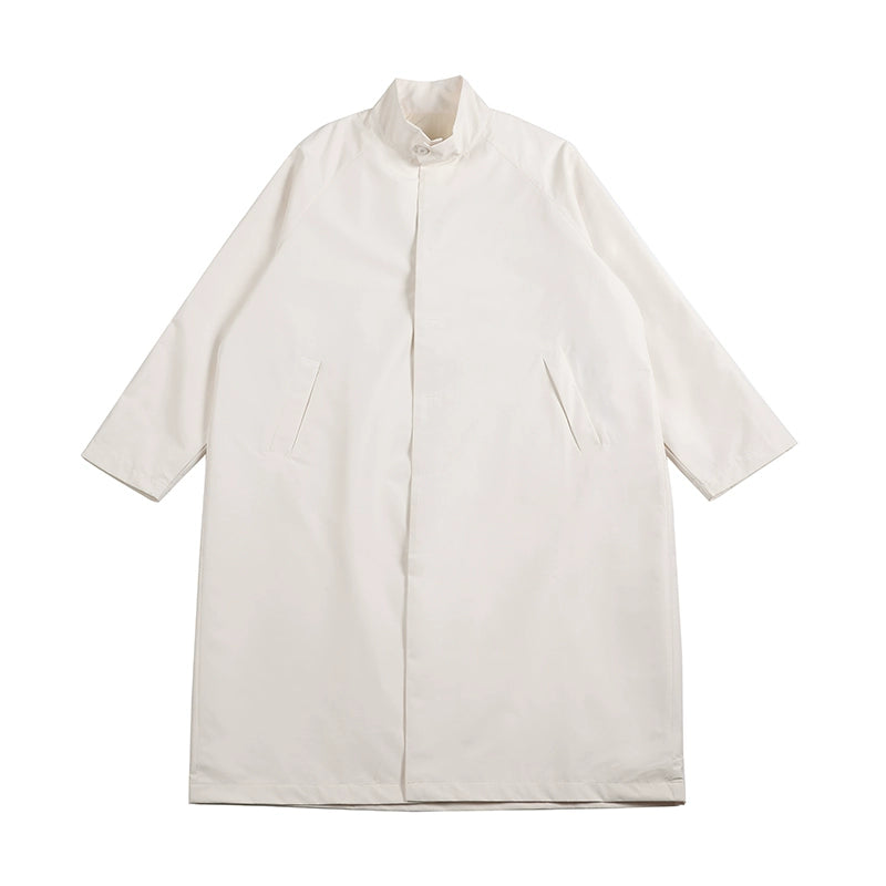 NOEARS Japanese Retro Shoulder Sleeve Stand-up Collar Long Coat