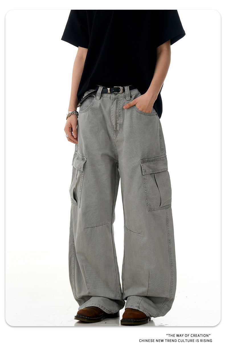 11KN Retro Straight Loose Casual Pants