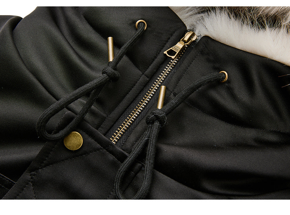 Eme Hooded Short and Wide Thickenedheattech Cotton Jacket
