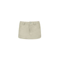 Jim Kennet Vintage Work Wear Fake Two-Piece Denim Skirt
