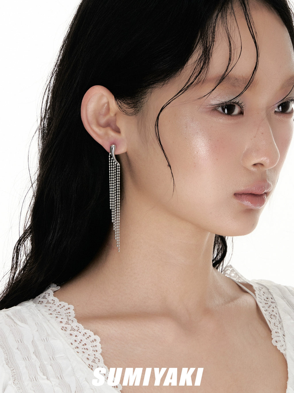 SUMIYAKI Niche High-end Fringed Earrings