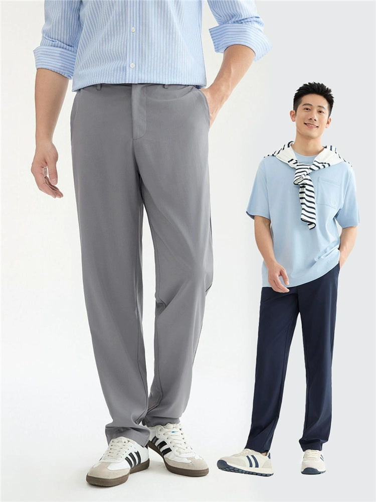 Giordano Casual Semi-Elastic Waist Thin Trousers