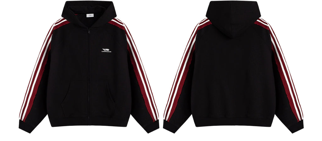 Loopsoon Fashion Splicing Loose Set