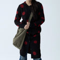In Two Twos Vintage Polka Dot Long Knit Sweater Cardigan
