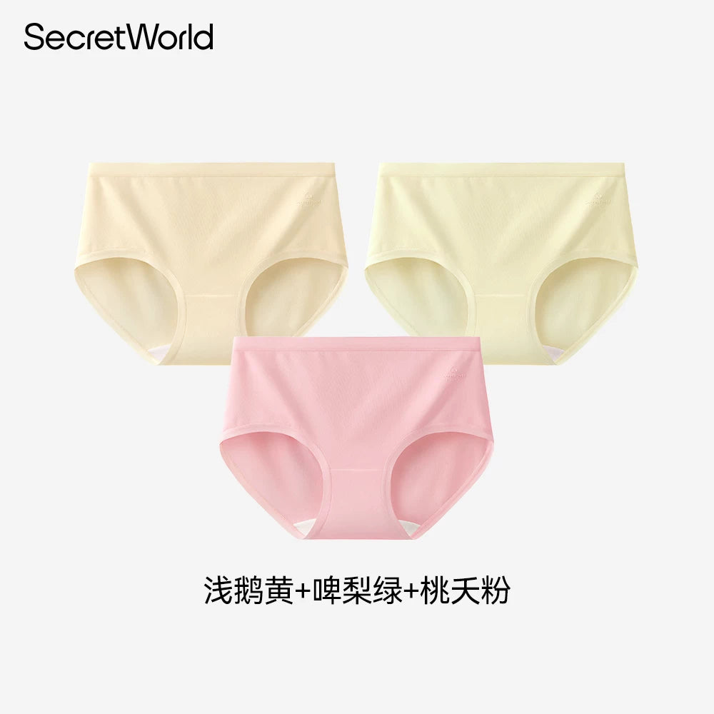 SecretWorld Cotton Antibacterial Mid-waist Briefs