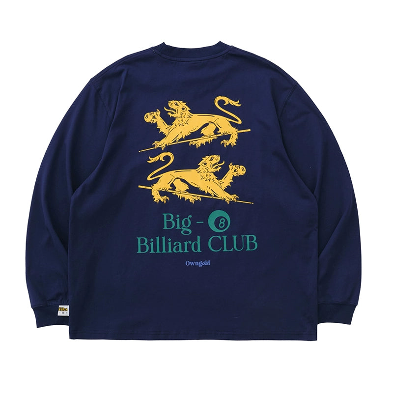 Battles Loose Vintage Crew Neck Casual Long Sleeves