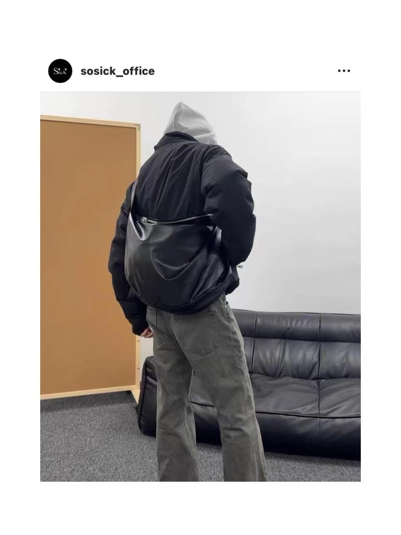 So Sick original  large capacity shoulder messenger commuter handbag