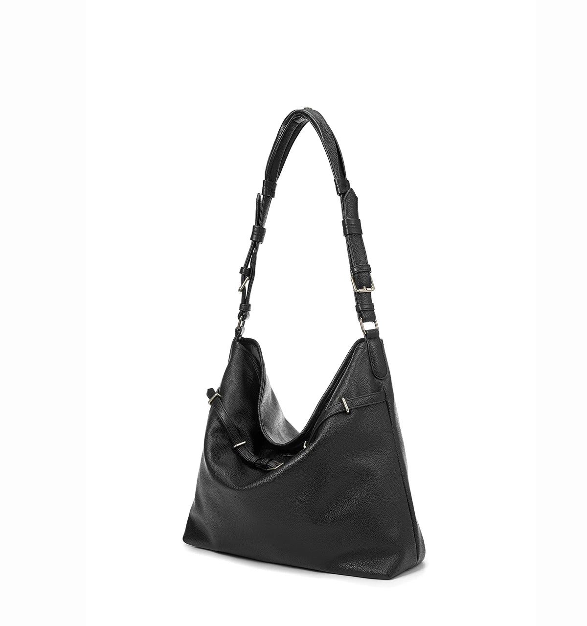 YADAMUI Soft Leather Crossbody Streamer Tote Bag