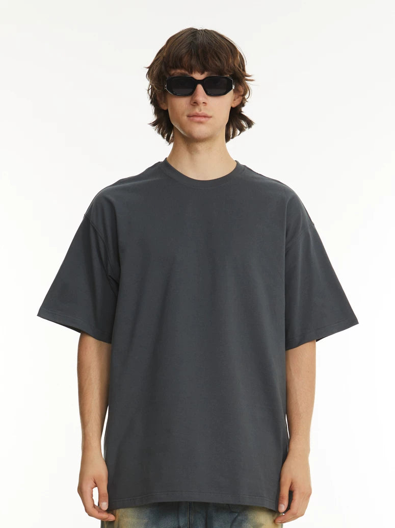 BlankMap Crew Neck Loose Casual Tee