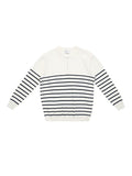 (Clearance) UNF Casual Contrast Striped Knitted Sweater