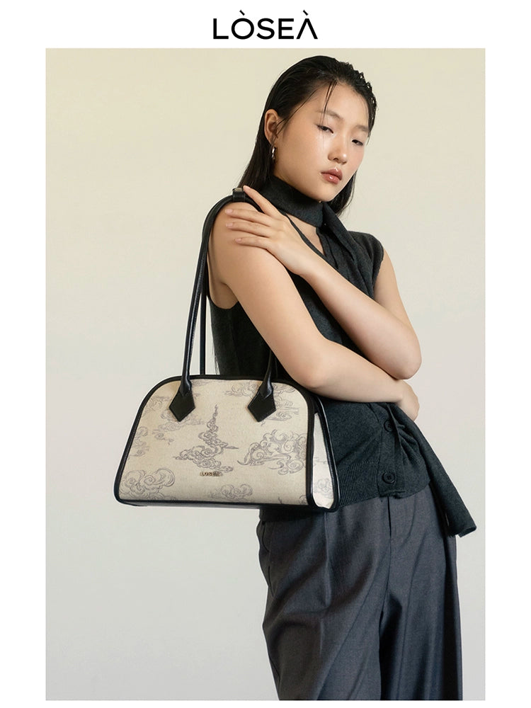 LOSEA Xiangyun Pattern Pillow Shoulder Armpit Bag