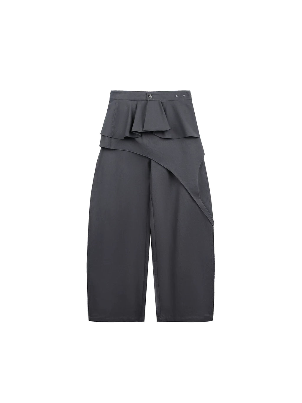 JIKOO Removable Irregular Fart Curtain Straight-leg Pants