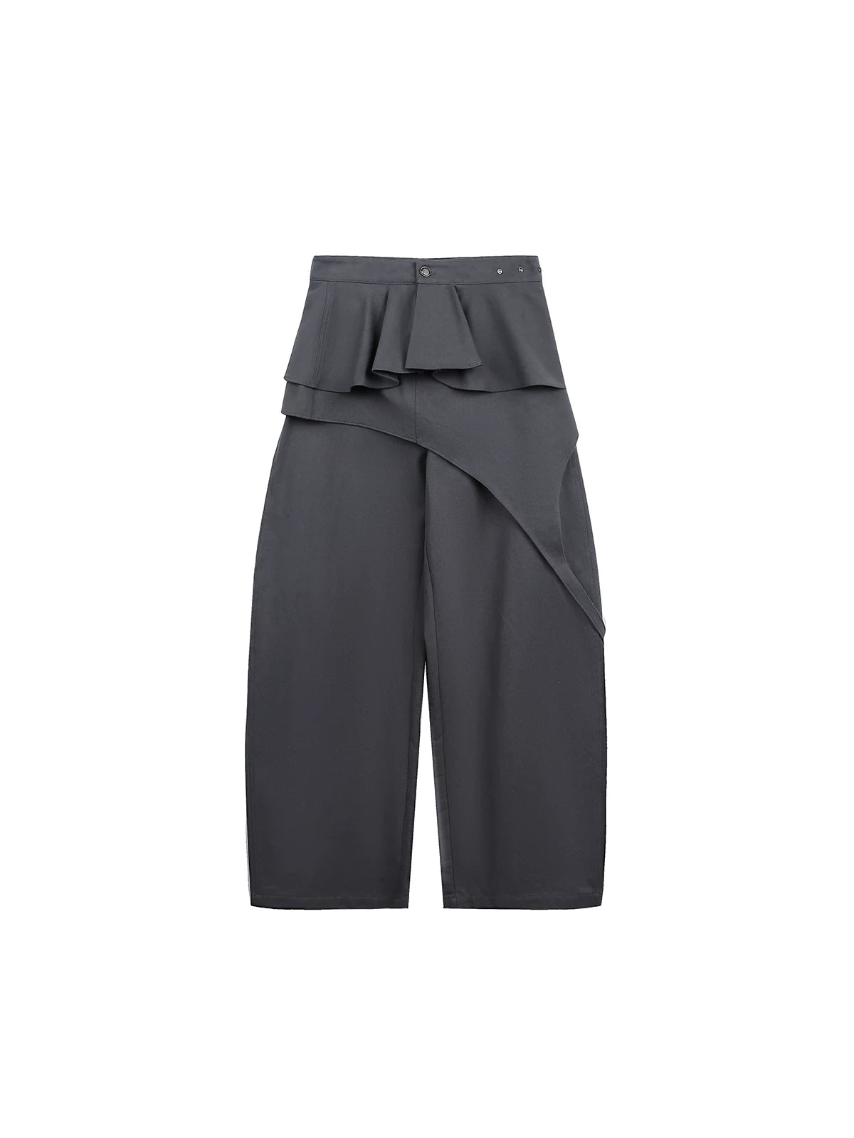 JIKOO Removable Irregular Fart Curtain Straight-leg Pants