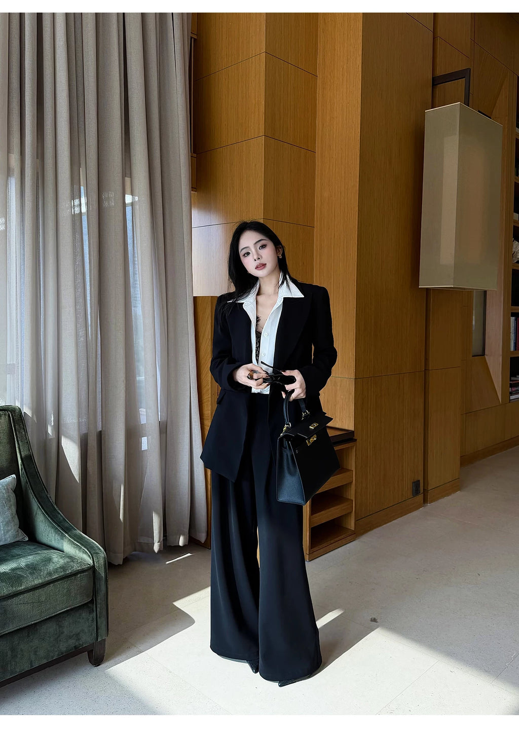 CHUYUQI Temperament Silhouette Suit Suit