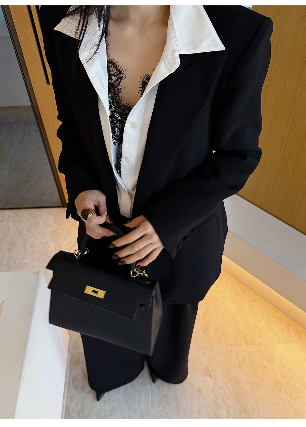 CHUYUQI Temperament Silhouette Suit Suit