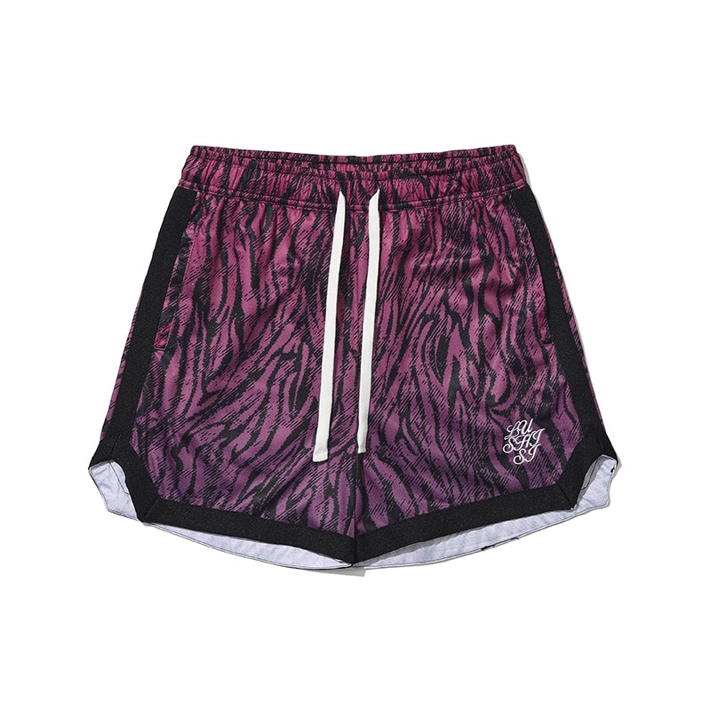 LUSHISI Zebra-pattern Quick-drying Five-point Shorts