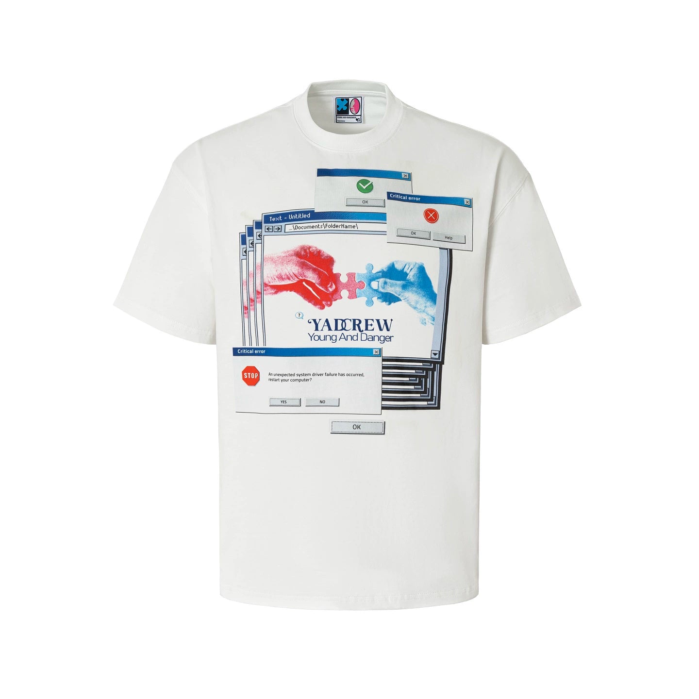 YADcrew Casual Loose Versatile Tee