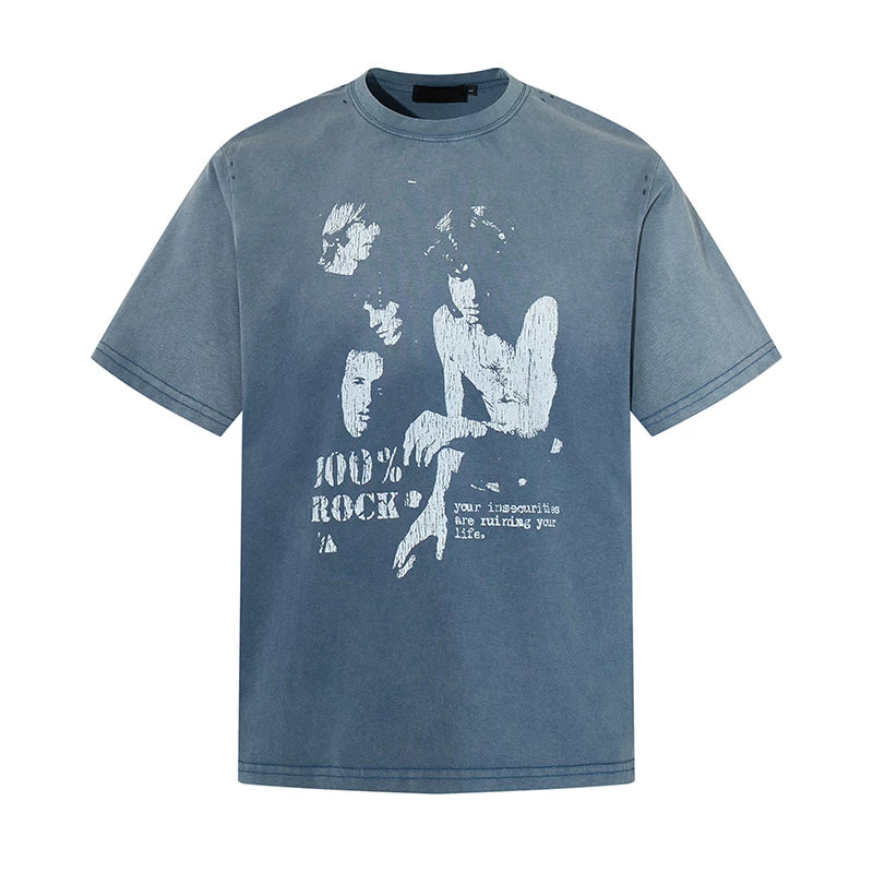 EAHO Old Casual Versatile Breathable Tee