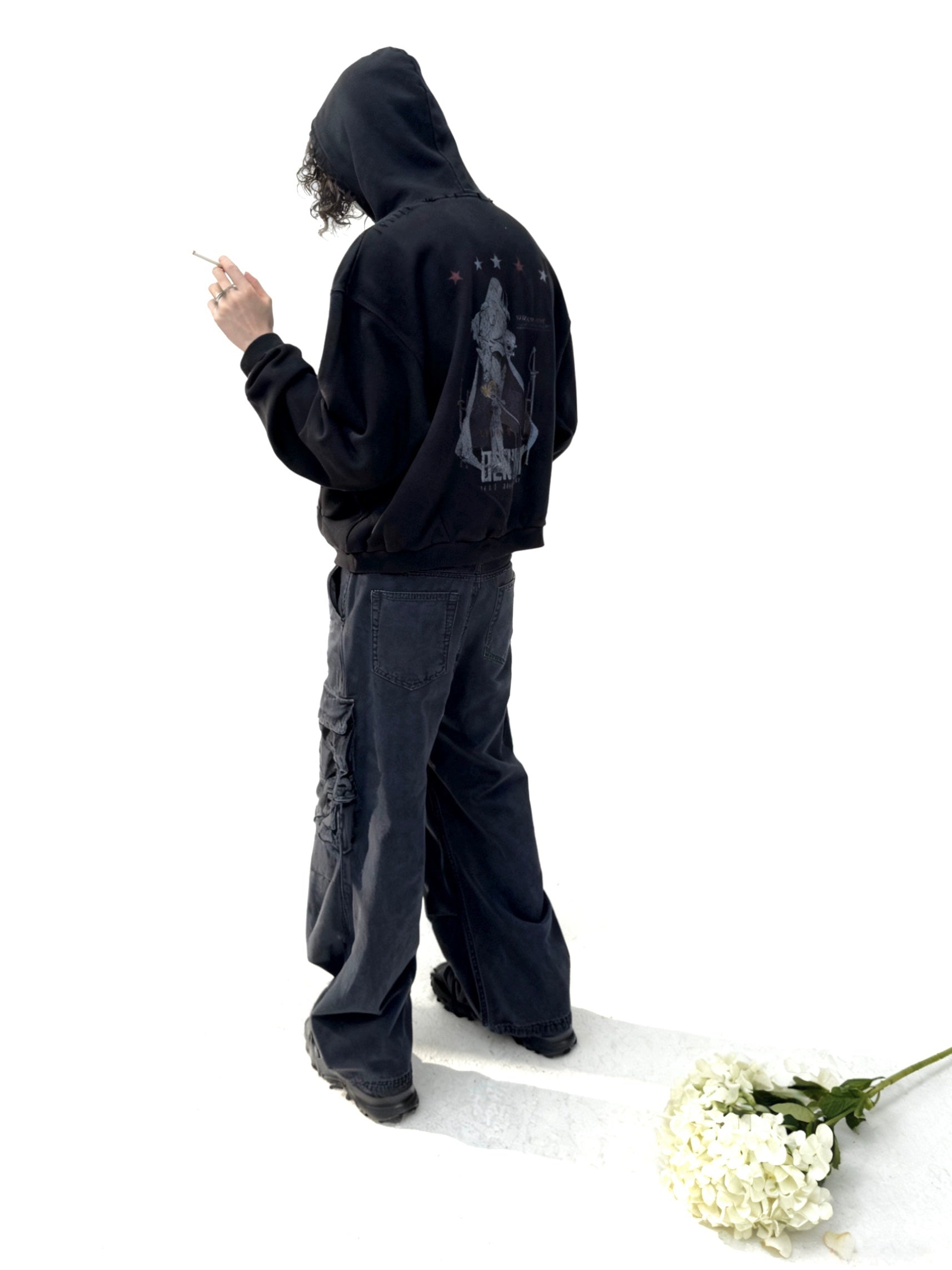 VOWPROGRESS Do Old Damage Hooded Sweater