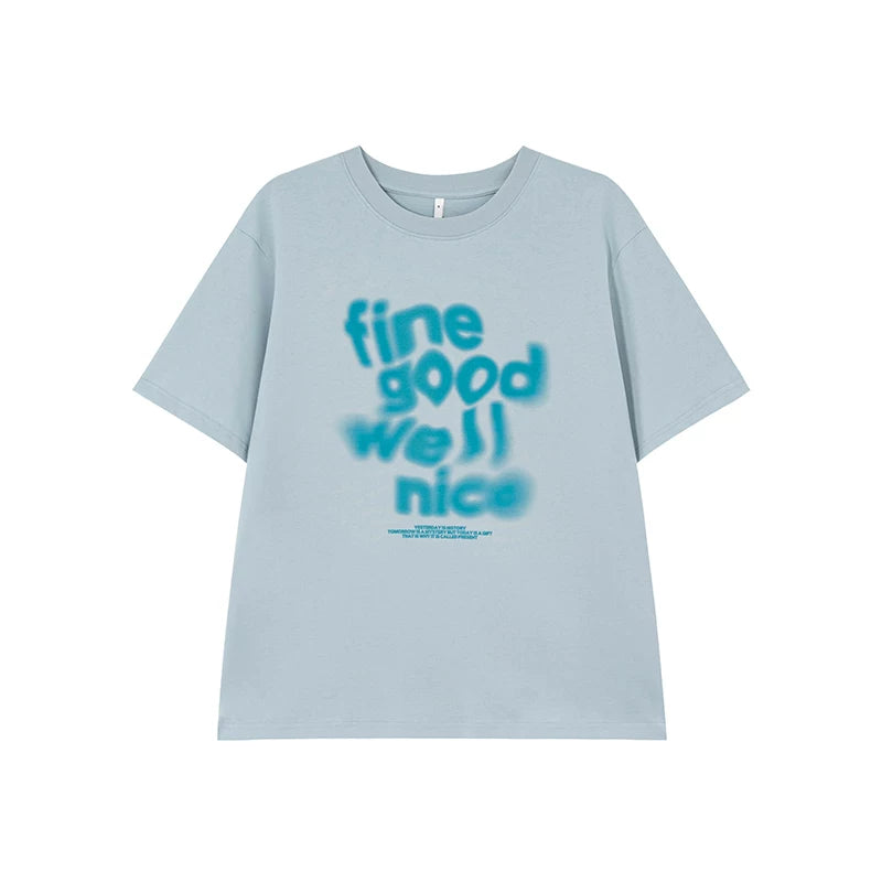 KANO Casual Letter Print Loose Tee