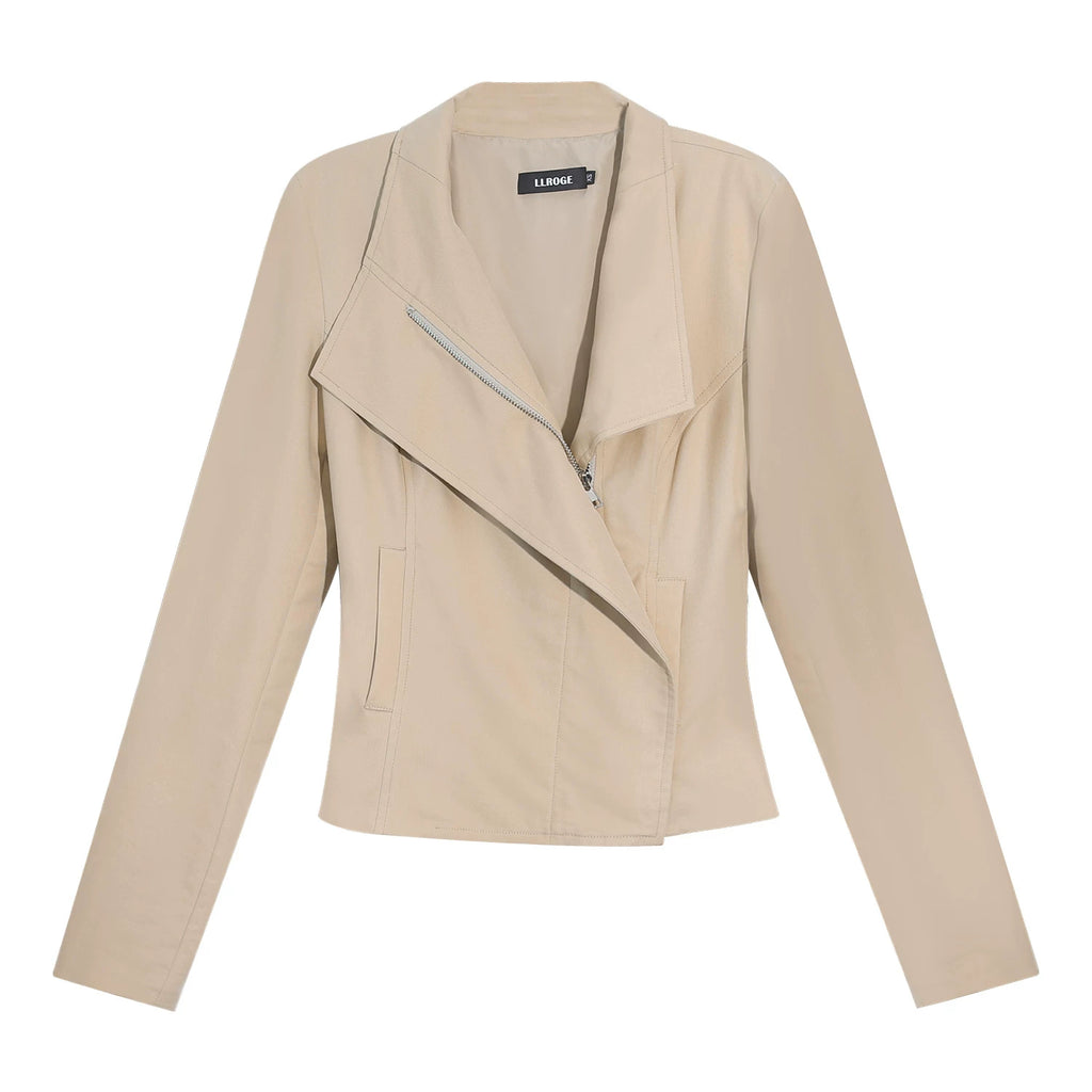 LLROGE Casual Versatile Vintage Sa Cool Short Jacket