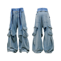 RELABEL Double-waist Ink-splashing Casual Sweatpants