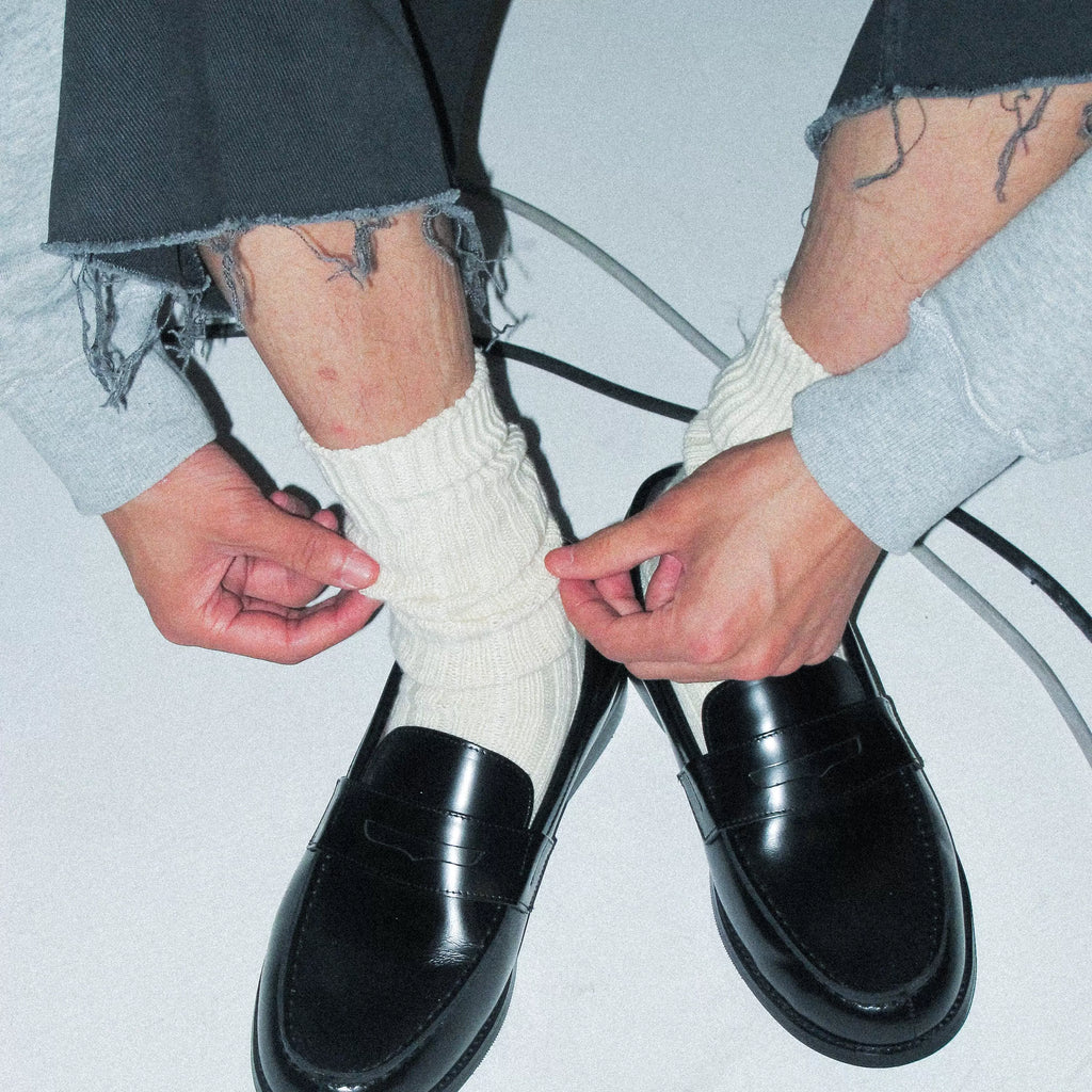 Anniehall Top Cowhide Matte Classic Loafers