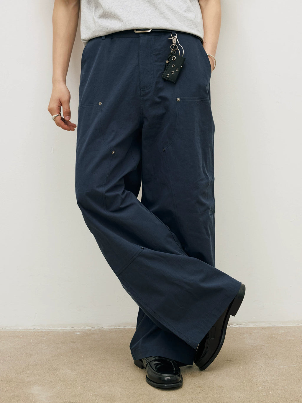 LR Rivet Tooling Straight Casual Pants
