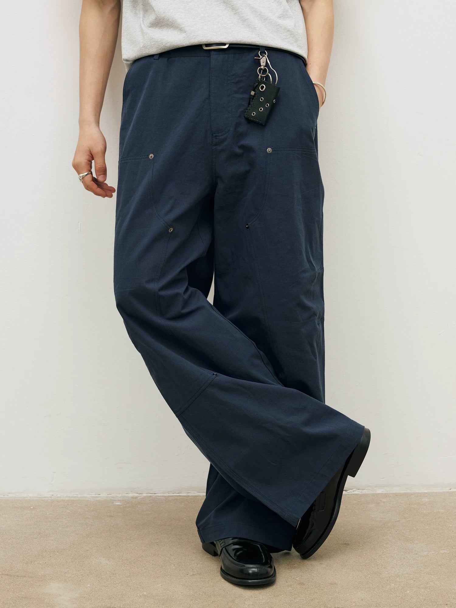 LR Rivet Tooling Straight Casual Pants