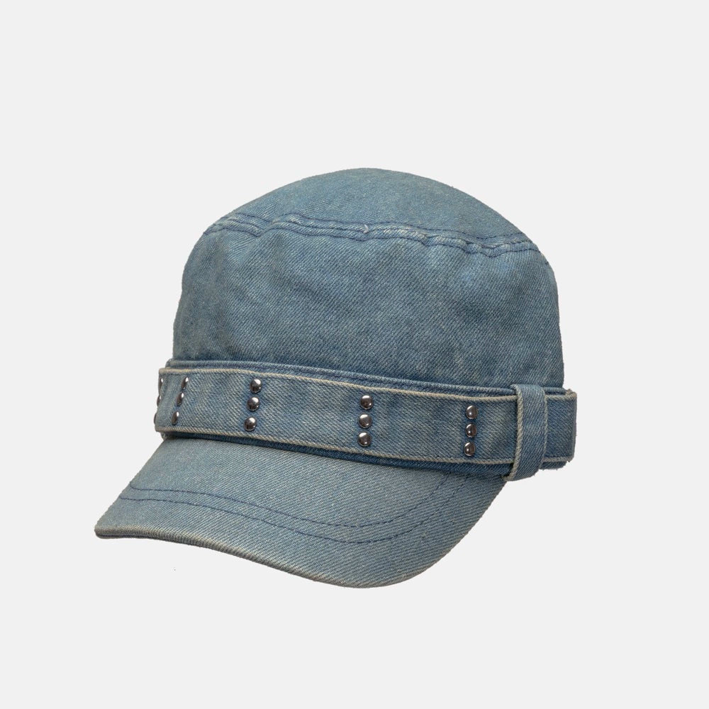 WORLDWIDE Vintage Rivet Subculture Denim Flat Top Cap