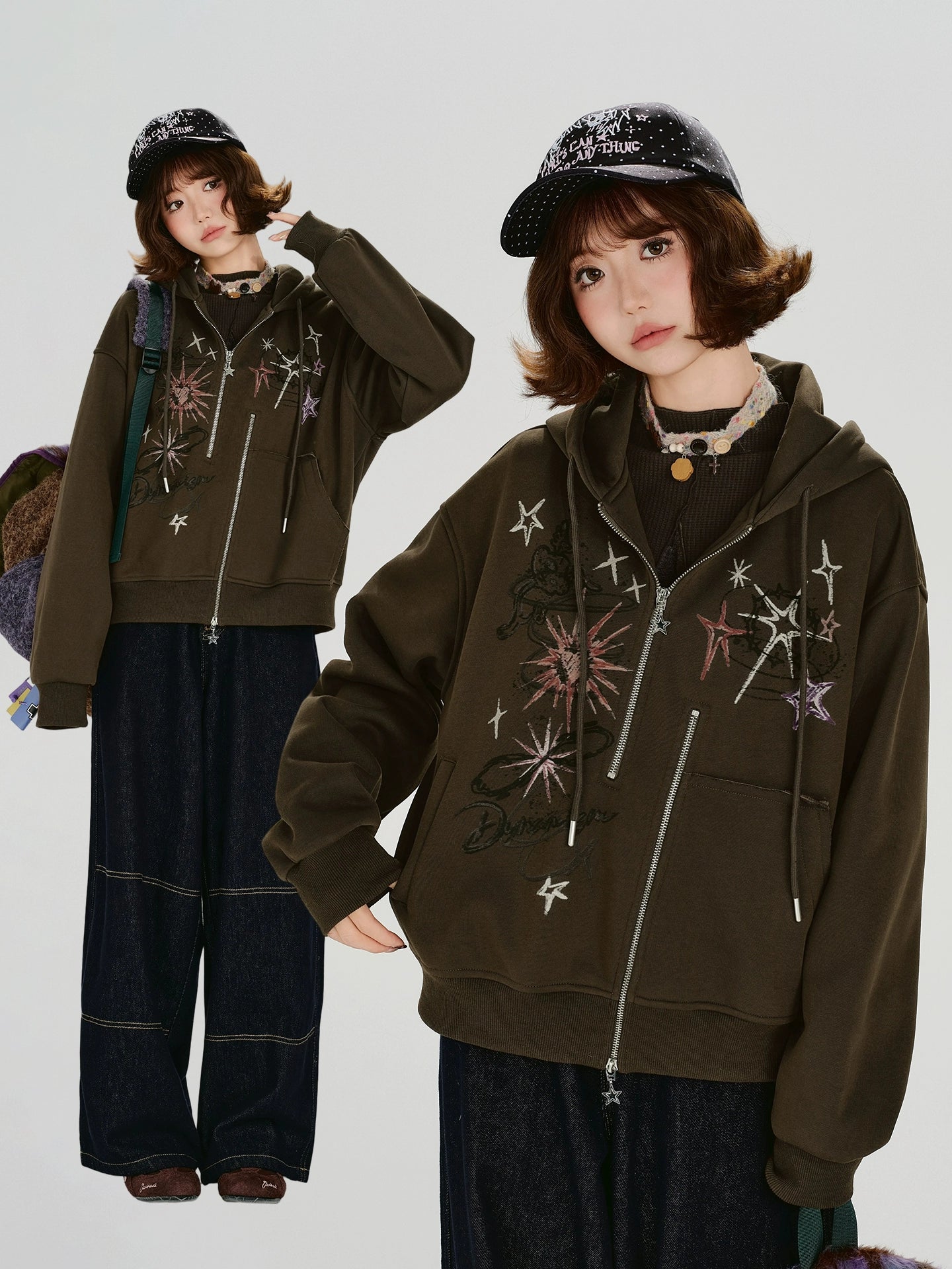 Girlyhalo Pullover Casual Hooded Coat