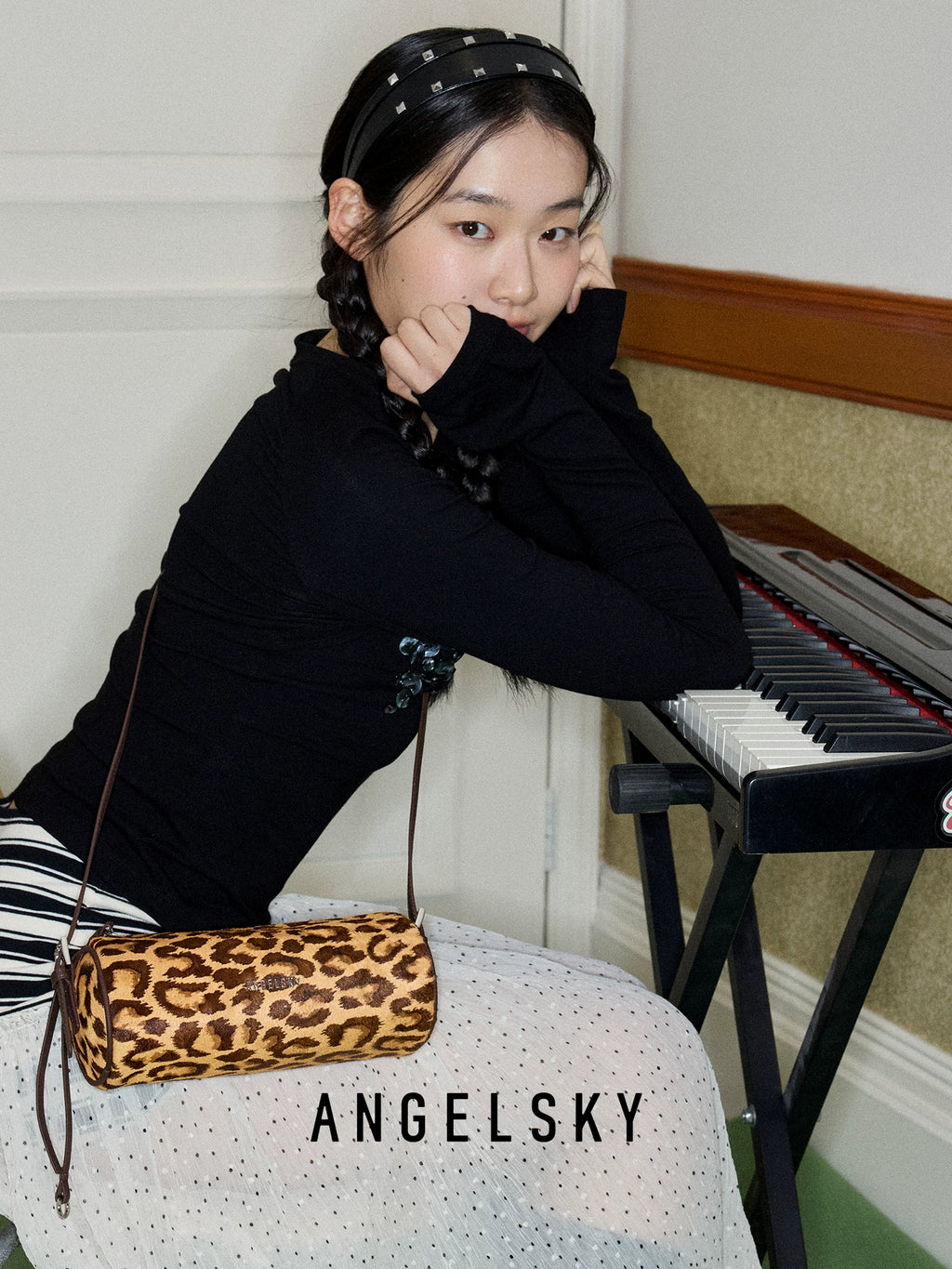 ANGELSKY Premium Leopard Crossbody Shoulder Bag