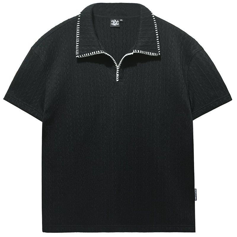 MuscleDog Sports Casual Lapel Polo Tee