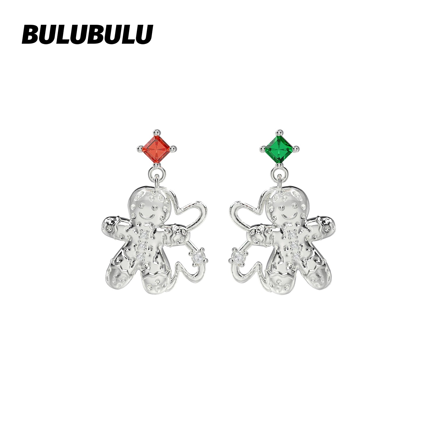 BULUBULU Christmas Gingerbread Man Earrings
