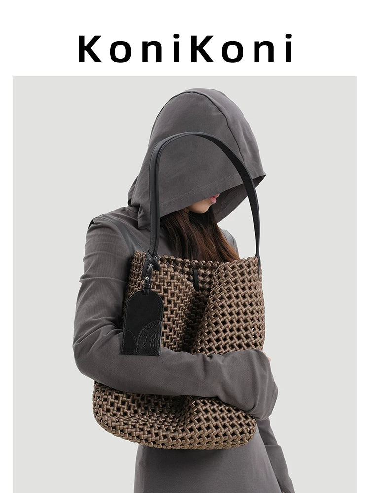 KoniKoni Hand-woven Shoulder Armpit Bag