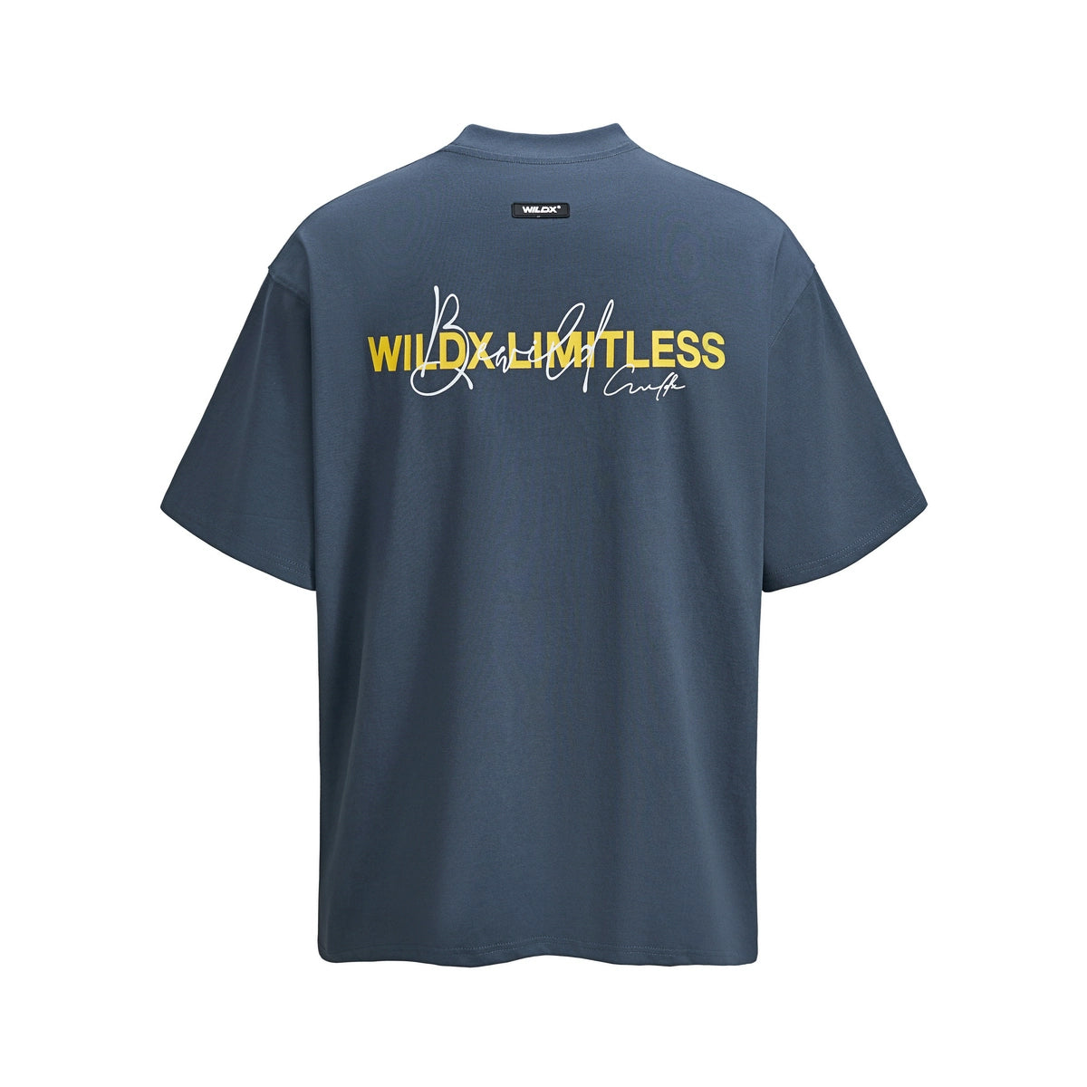 WildX Handwritten Vintage Letter Small Neckline Tee
