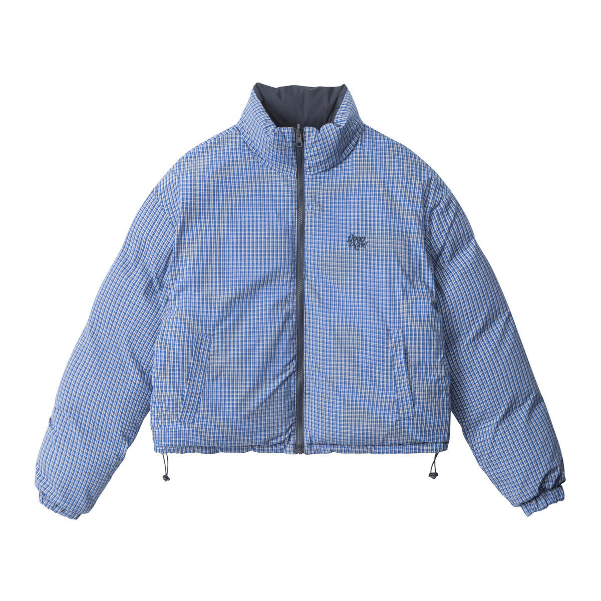 Nariele Wears A Stand-up Collar and A Loose Thickened Coat on Both Sides