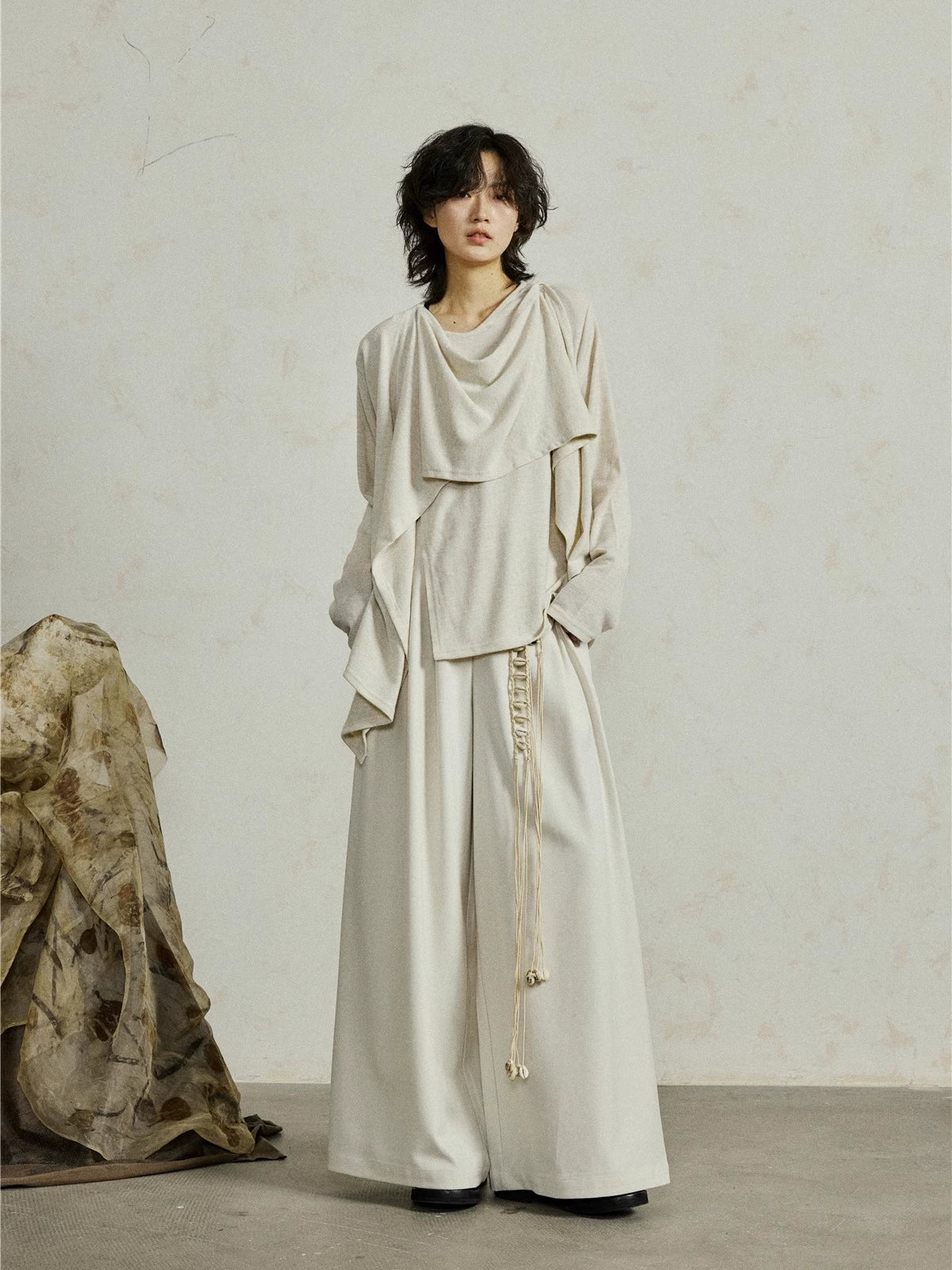 SUNYVONNE Irregular Deconstruction Knitted Long Sleeves