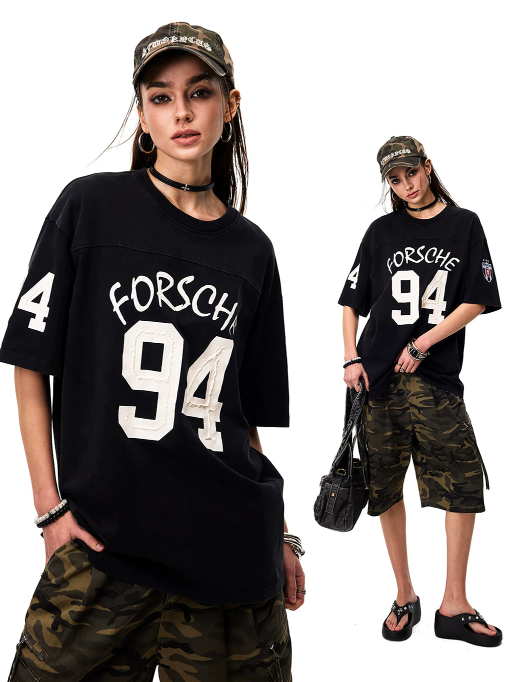 0123 Start Vintage Loose Sporty Tee
