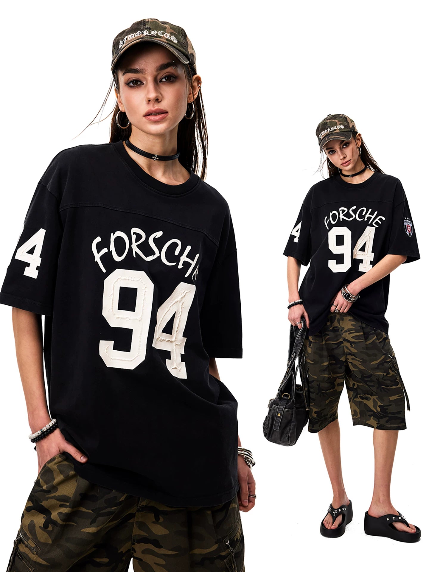 0123 Start Vintage Loose Sporty Tee