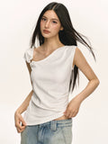 Anna Aneae Waist Slim Short Knitted Vest