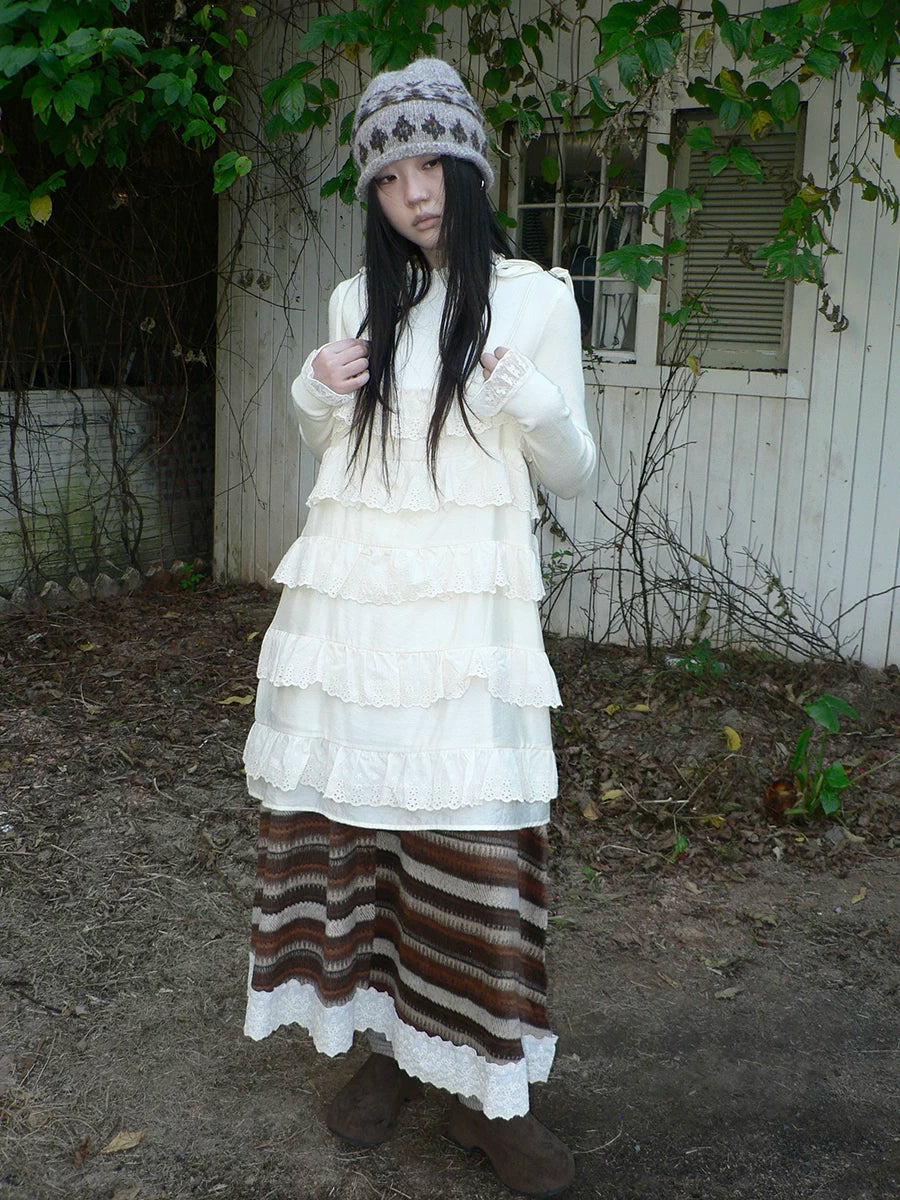Ang: Project Vintage Lace Stitching Suspender Dress
