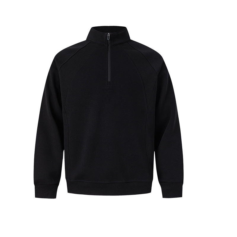 UNF Stand-up Collar Half-zip Sweater