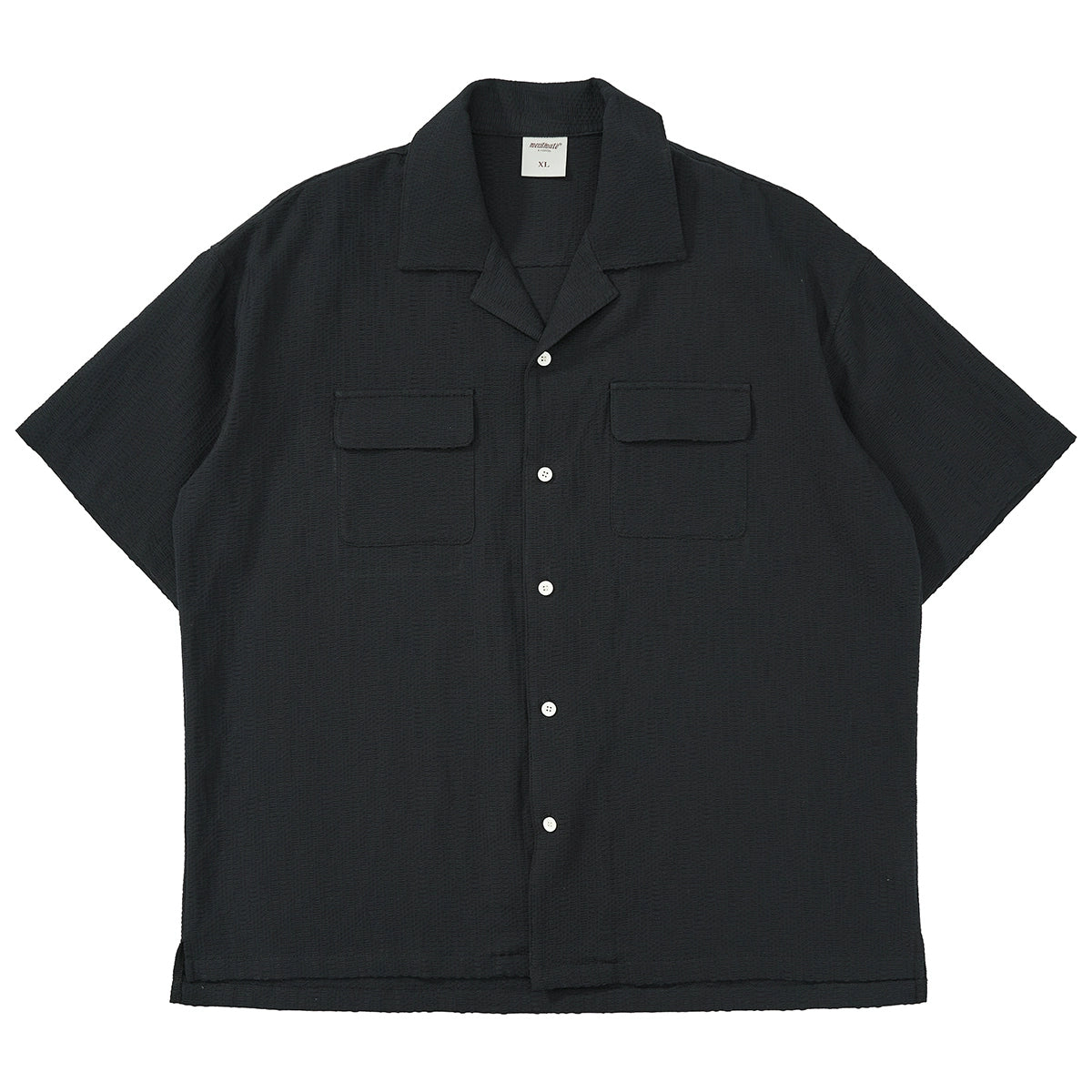 Mentmate Textured Cuban Collar Jacquard Textured Shirt