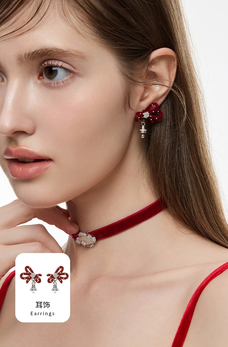BULUBULU Bow Bell Double Clavicle Chain