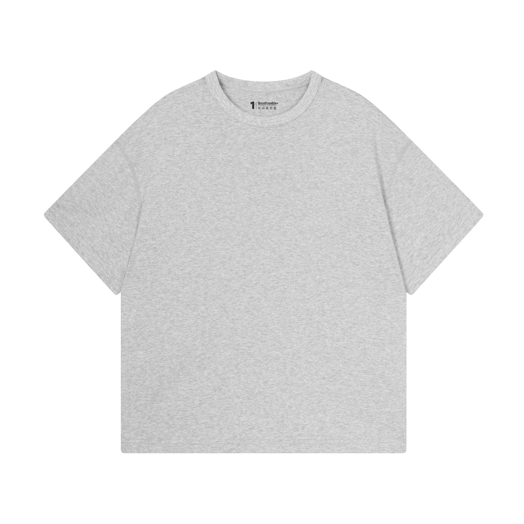 GOODLIVEABLE Small Neckline Casual Versatile Tee
