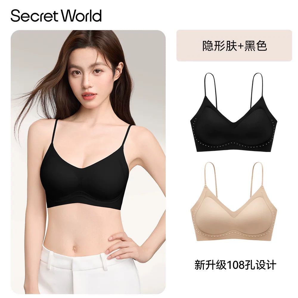 SecretWorld Small Breasts Gather Breathable Bra