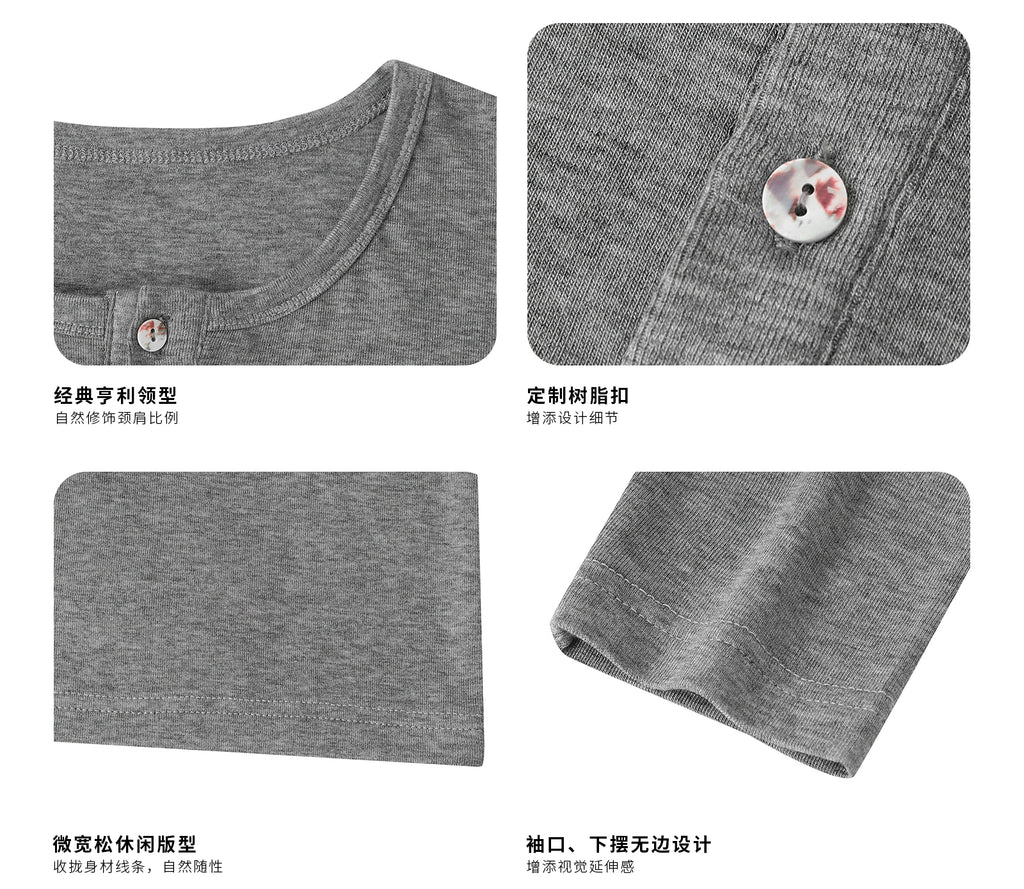 DIMC Tencel Wool Slim Fit Breathable Micro Elastic Long Sleeve