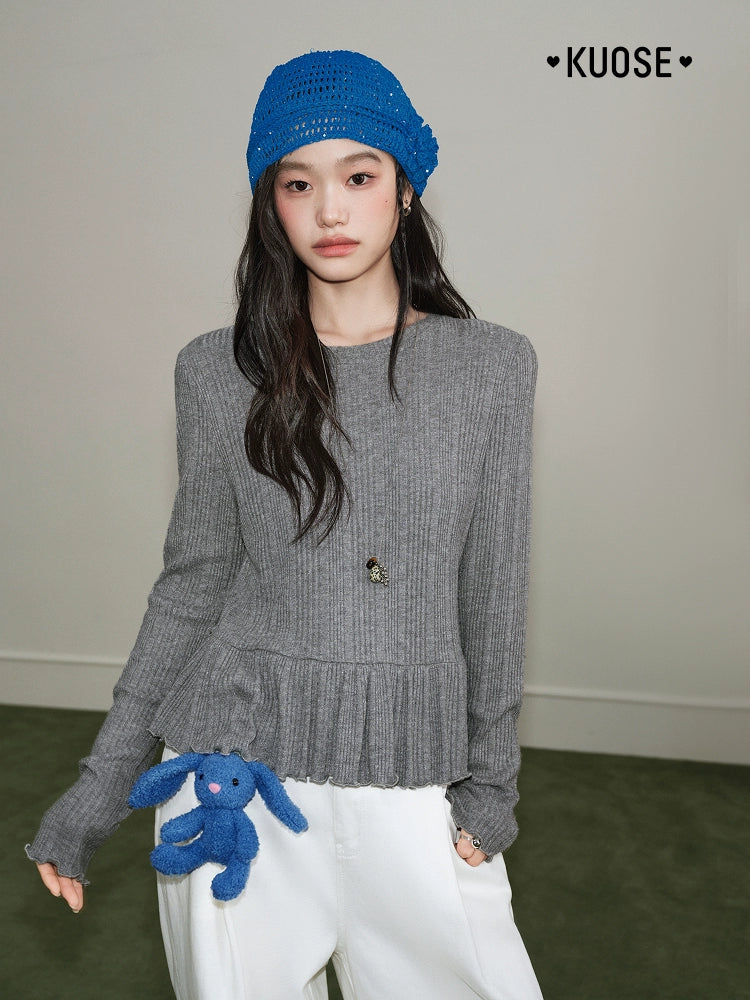 Kuose Slim and Thin Inside with Bottom Long Sleeves