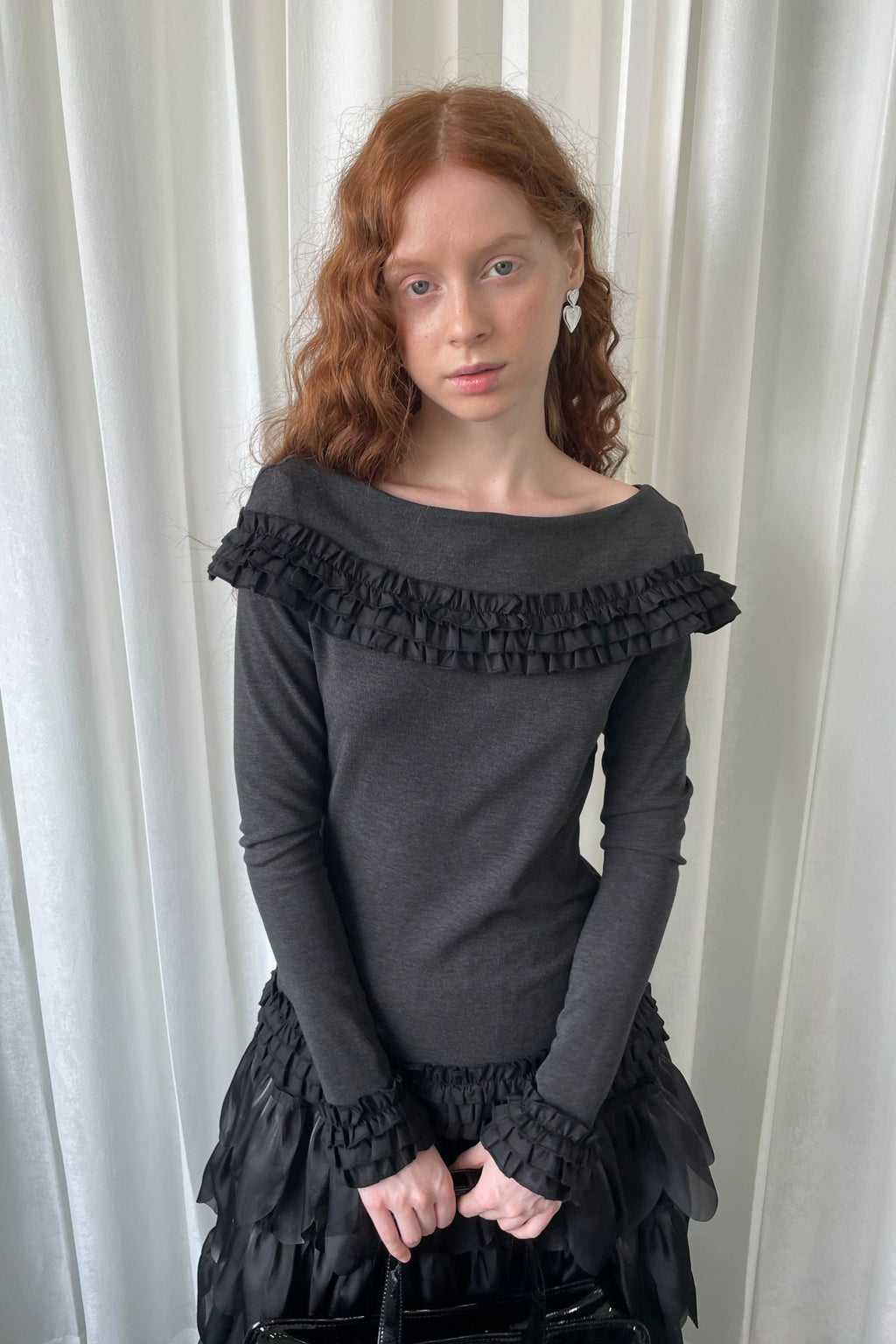 Loosesmell Multi-layer Lace Long-sleeved Sweater